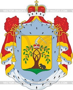 Гагарины (князья), самобытный фамильный герб - векторный клипарт